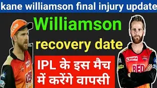 IPL 2019 : kane Williamson final injury report , will play ipl 2019 starting matches ?