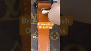 Polish purse hardware with brasso for shine #brasso #handbagtips