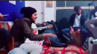 Sky Rockx|Jaming in Islamabad Studio with Amoos Javed Bhatti from Nescafe and other band members|