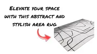 YIHOUSE Abstract 6'x9' Black and White Rug- Washable Area Rug Review