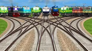 3*3 Train Crossing Game ll All indian Railway Railroad ll X Train Railroad Crossing l train simletor
