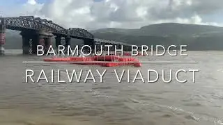 Barmouth Bridge viaduct longest wooden #viaduct in #Wales #railway #locomotive #Barmouth #bridge