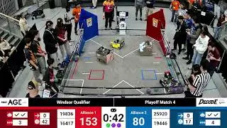 Upper Bracket  Round 2 Match 4 - 2025 FTC Windsor Qualifier