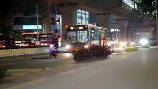 FREE STOCK FOOTAGE. Not so busy night traffic in Jakarta #freestockfootage #freestockvideo
