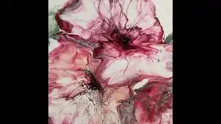 Beautiful Bouquet from Katherine's Garden - fluid art