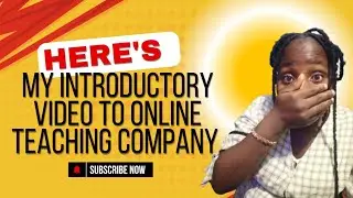 INTRODUCTORY VIDEO TO ONLINE TEACHING COMPANY 