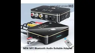 NFC Multi Function Bluetooth-compatible Adapter 5.0 Audio Transmitter Receiver Wireless Adapter