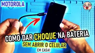 Como dar choque no celular em casa! muito simples. Toda linha MOTOROLA
