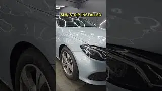 SUN STRIP INSTALLATION #SunStrip #GlareReduction #SafeDriving  #DrivingComfort #WindshieldStrip
