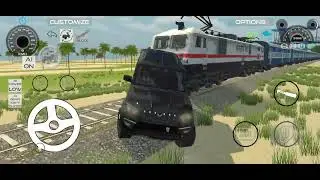 TRAIN VS SCORPIO ⚠️ @skygamer04z #train #scarpio #games #offroading 