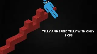 Low cps Telly bridge tutorial (8+ cps) #tellybridge #cps #minecraft  #thedude