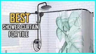 Top 5 Best Shower Curtain Rods for Tile [Review] - Shower Curtain Rod Holder for Ceramic Tile [2025]