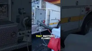 When Water Fails, Firefighting Foam Takes Over! #firefighter #fire #fireman