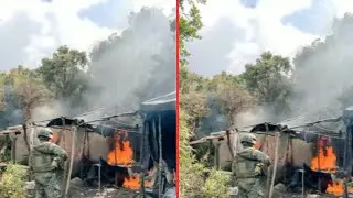 Ej&eacute;rcito destruye 19 campamentos y maquinaria de miner&iacute;a ilegal en Ecuador