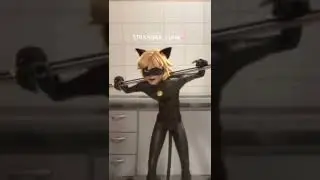 cat noir💗 how's the new watermark?? #edit #miraculousladybug #chatnoir #dinero #recommended #shorts