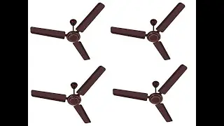 USHA Swift 1200 mm Ceiling Fan (Rich Brown) pack of 4