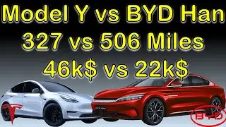 Tesla Model Y vs BYD Han EV! Range, Charging, Power & Price Compared |  MUST Watch to Avoid Mistake!