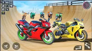 Superhero Bike Stunt GT Racing Simulator - Impossible Motocross Mega Ramp Racer : Android Gameplay
