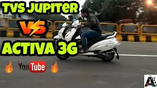 Tvs Jupiter vs Honda Activa 3G - Drag Race