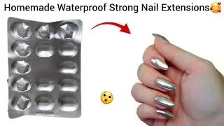 DIY Homemade Fake Nail Extensions 😍🥰/how to make nails/diy fake nails/homemade nails making