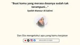 Buat kamu yang merasa dosanya sudah tidak di ampuni simak video ini ! 