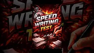 Numbers vs Alphabets 🔥 1 Minute Writing Challenge | Shocking Result. #speed #challengevideo