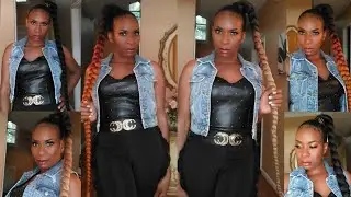 🤑UNDER $10! LONG SLEEK PONYTAIL (3 Colors) - Outre Pretty Quick Wrap Pony - LONG BRAIDED PONYTAIL 42