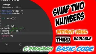 Swap Two Numbers Without Using Third Variable In C 