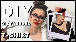 DIY Distressed T-shirt  | STELLA KU