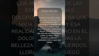 P&eacute;rdida Profunda #reflexiones #frases #pensamientos #inspiracion #motivacion #p&eacute;rdidas