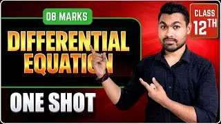 Differential Equations - class 12 | Mathematics complete chapter | PYQ cover | BOARD 2026