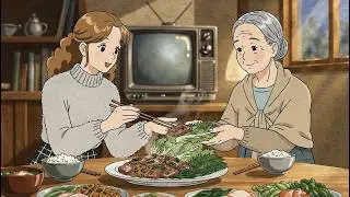 asmr korean home cooking - grandma & granddaughter - cozy winter new year prep (no talking)