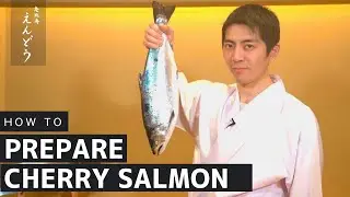How to clean and prepare a Cherry Salmon (Sakura Masu) for Sushi | Omakase | 恵比寿えんどうEbisu Endo EP9
