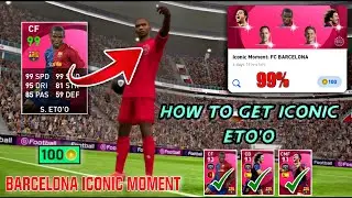 100% Working Trick Iconic Moment S. Eto'o In Pes 2021 Mobile | Barcelona Iconic Trick Pes 2021