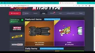 Nitro Type Item Shop Today! 3/4/23