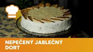 Nepečený jablečný dort s piškoty a skořicí zazáří na každé oslavě, ale je i chutnou svačinkou