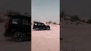 #BlackScorpio #TharDesertRide #JaisalmerSwag #DesertKing #ScorpioDrift #IndianSUV #OffRoadingVibes