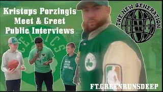 Kristaps Porzingis Meet & Greet Public Interviews (FT. GREENRUNSDEEP & Mikey2Gunzz)