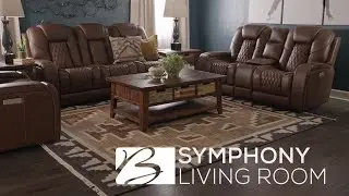 Symphony Top Grain Leather Triple Power Sofa, Loveseat, and Recliner Set | Bob Mills Furniture