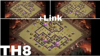TOP 6 BEST WAR BASE TH 8 +LINK 2020 CLASH OF CLANS