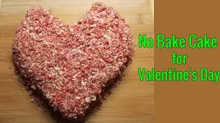 No Bake Cake for Valentine's Day | Bread Cake Recipe Only 5 Minutes | Heart Shaped Bread Cake Recipe