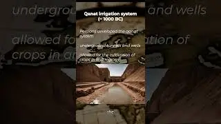 Qanat irrigation system ~1000 BC  #history #historyfacts #persian #invention