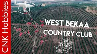 West Bekaa country club 4K aerial video footage |خربة قنافار