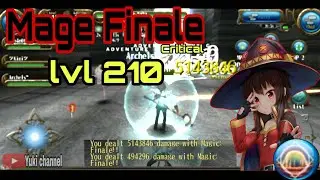 Toram Online - Mage Finale lvl 210 || Critical build || INT-STR