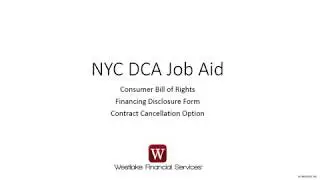 NYC Consumer Protections