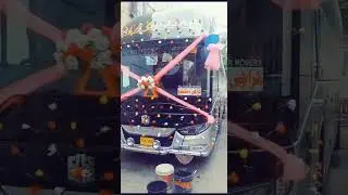 Bala Gujjar new service Karachi to Manshera 💙 #coach #drivers #bus #pakistan #viral #video #shorts