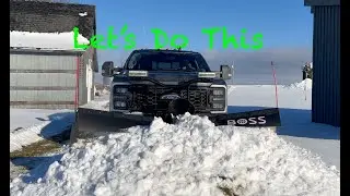 Plowing Fluffy Snow / Plowing to Barn