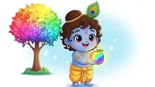 Little Krishna and the Rainbow Fruit | Moral Story for Kids | Preschool Tale