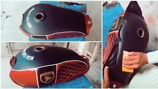 how to make || Tanki lamination || bike Sticker | ibad auto