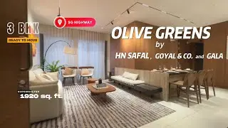 Sample House of 3 BHK at SG HIGHWAY, GOTA. Ahmedabad. Olive Greens Sample House